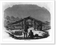Historic Framed Print, [Gold mining in Gold Hill, N.C.: rocking cradles" small children rocking ore cradles with their feet]",  17-7/8" x 21-7/8"