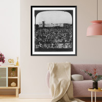 Historic Framed Print, A southern cotton mill, close to its source of raw material, Raleigh, N.C.,  17-7/8" x 21-7/8"