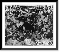 Composite of many photos of Pres. Franklin D. Roosevelt, Antique Print