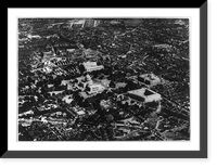 Historic Framed Print, D.C. Washington. Capitol. Exterior. Aerial view, including rest of Capitol Hill and Union Station,  17-7/8" x 21-7/8"