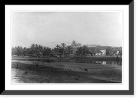 Historic Framed Print, [Gold Coast, British West Africa, Elmina, view across lagoon],  17-7/8" x 21-7/8"