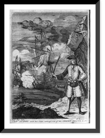 Historic Framed Print, Capt. Avery and his crew taking one of the Great Mogul's ships,  17-7/8" x 21-7/8"