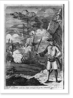 Historic Framed Print, Capt. Avery and his crew taking one of the Great Mogul's ships,  17-7/8" x 21-7/8"