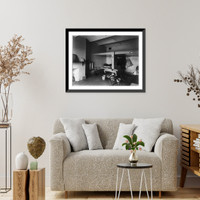 Historic Framed Print, [West Point: Cadets' room in barracks],  17-7/8" x 21-7/8"
