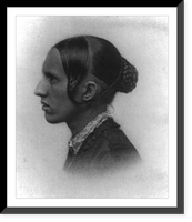 Caroline Wells (Healey) Dall, 1822-1912, head-and-shoulders portrait, left profile, Vintage Poster
