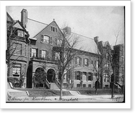 Sen. John Sherman's house, Mass. Ave. near 17th St., N.W, Historic Print