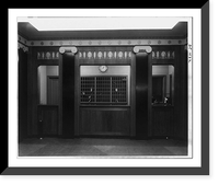 Stoneleigh Courts Apartments, Connecticut Ave., N.W., Washington, D.C. - main desk in lobby, showing mail slots and switchboard operator, Antique Wall Art