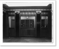 Stoneleigh Courts Apartments, Connecticut Ave., N.W., Washington, D.C. - main desk in lobby, showing mail slots and switchboard operator, Antique Wall Art