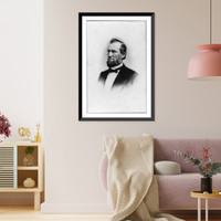 James Buchanan Eads, engineer and inventor of ironclad warships, head-and-shoulders portrait, facing left.Williams & Cornwell. Classic, Historic Print