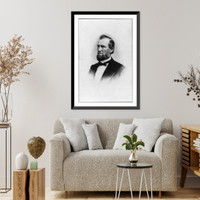 James Buchanan Eads, engineer and inventor of ironclad warships, head-and-shoulders portrait, facing left.Williams & Cornwell. Classic, Historic Print