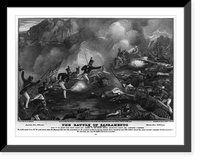 Historic Framed Print, The battle of Sacramento: fought February 28th 1847,  17-7/8" x 21-7/8"