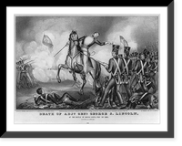 Death of Adjt. Genl. George S. Lincoln, Vintage Wall Art