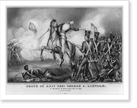 Death of Adjt. Genl. George S. Lincoln, Vintage Wall Art