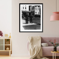 Thurgood Marshall walking with defendant Donald Gaines Murray, University of Maryland desegregation case, Vintage Wall Art