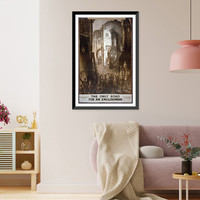 The only road for an Englishman Through darkness to light. Through fighting to triumph. Classic, Vintage Wall Art