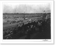 Historic Framed Print, [Auto races at Kentucky State Fair],  17-7/8" x 21-7/8"