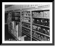 Shelves in a Piggly Wiggly self-service grocery store in or near Memphis, Tennessee, Antique Print