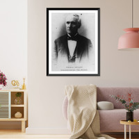 Thomas Mellon, 1813-1908, head and shoulders, facing left, in his seventy-second year, Vintage Wall Art