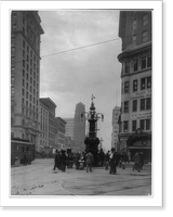 Historic Framed Print, Market and Kearny Streets, San Francisco, Calif.,  17-7/8" x 21-7/8"