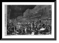 Antique Photo Print - New Orleans - Mardi Gras celebration in Tuesday