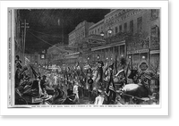 Antique Photo Print - New Orleans - Mardi Gras celebration in Tuesday