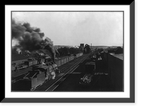 Historic Framed Print, Railroad freight yards, Minot, North Dakota,  17-7/8" x 21-7/8"