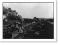 Historic Framed Print, Railroad freight yards, Minot, North Dakota,  17-7/8" x 21-7/8"