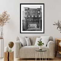Historic Framed Print, [Interior of John R. McLean House, 1500 I St., N.W., Washington, D.C. - dining room mantel],  17-7/8" x 21-7/8"