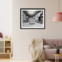 Historic Framed Print, [Interior of John R. McLean House, 1500 I St., N.W., Washington, D.C. - Staircase from across music room],  17-7/8" x 21-7/8"