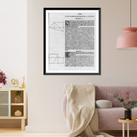 Geometric diagrams in margins of text of first printed edition of Euclid's Elements, which they illus.: 2 diagrams at left of text (page headed Liber")", Antique Poster