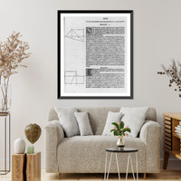 Geometric diagrams in margins of text of first printed edition of Euclid's Elements, which they illus.: 2 diagrams at left of text (page headed Liber")", Antique Poster