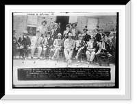 Historic Framed Print, Madero & Advisors, 1911,  17-7/8" x 21-7/8"