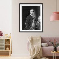 Johannes de Graaf, half-length portrait, standing, facing right, Vintage Print