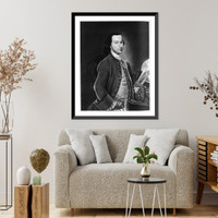 Johannes de Graaf, half-length portrait, standing, facing right, Vintage Print