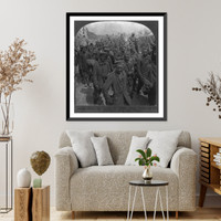 From all along the battle lines these German prisoners filed into France, Antique Wall Art
