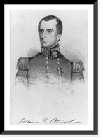 John Eillis Wool, 1784-1869, head and shoulders portrait, facing left; in uniform, Antique Poster