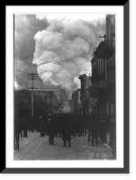 Historic Framed Print, San Francisco earthquake and fire, Calif.,  17-7/8" x 21-7/8"