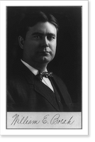 Historic Framed Print, [William Edgar Borah, 1865-1940, head and shoulders portrait, facing right],  17-7/8" x 21-7/8"