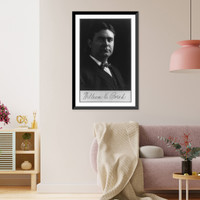 Historic Framed Print, [William Edgar Borah, 1865-1940, head and shoulders portrait, facing right],  17-7/8" x 21-7/8"