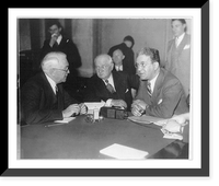 Senators Couzens, Fletcher and Special Prosecutor Ferdinand Becora of Senate Banking Committee probing the collapse of numerous banking institutions in the Detroit area Classic, Vintage Wall Art