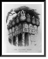Antique Photo Print - Anti-trust cartoons showing sale of U.S. Senate