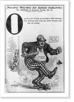 Black & White Photo - Anti-trust cartoons - Framed Wall Art Gift Idea