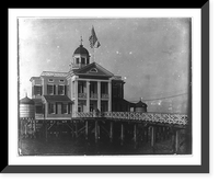 Historic Framed Print, Southern Yacht Club, New Orleans, La.,  17-7/8" x 21-7/8"