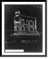 Historic Framed Print, [Chess Club illuminated. Canal Street, New Orleans, La.],  17-7/8" x 21-7/8"