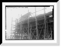 Historic Framed Print, Bldg. Battle-ship NEW YORK,  17-7/8" x 21-7/8"
