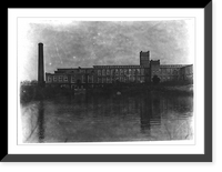 Historic Framed Print, Wylie Mill, Chester, S.C. Plenty of young children. Location: Chester, South Carolina.,  17-7/8" x 21-7/8"