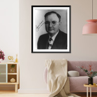 James Oliver Eastland, 1904- , head and shoulders portrait, facing left, autographed, Antique Poster