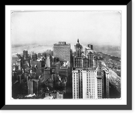 Historic Framed Print, [Bird's-eye view of] New York south from Woolworth Bldg.,  17-7/8" x 21-7/8"