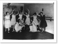 Historic Framed Print, Ballet rehearsals, New York City, ca. 1916: Washington Square Players at Comedy Theatre, 41st St. near 6th Ave.,  17-7/8" x 21-7/8"