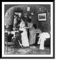 Historic Framed Print, Dressing the bride - 3,  17-7/8" x 21-7/8"